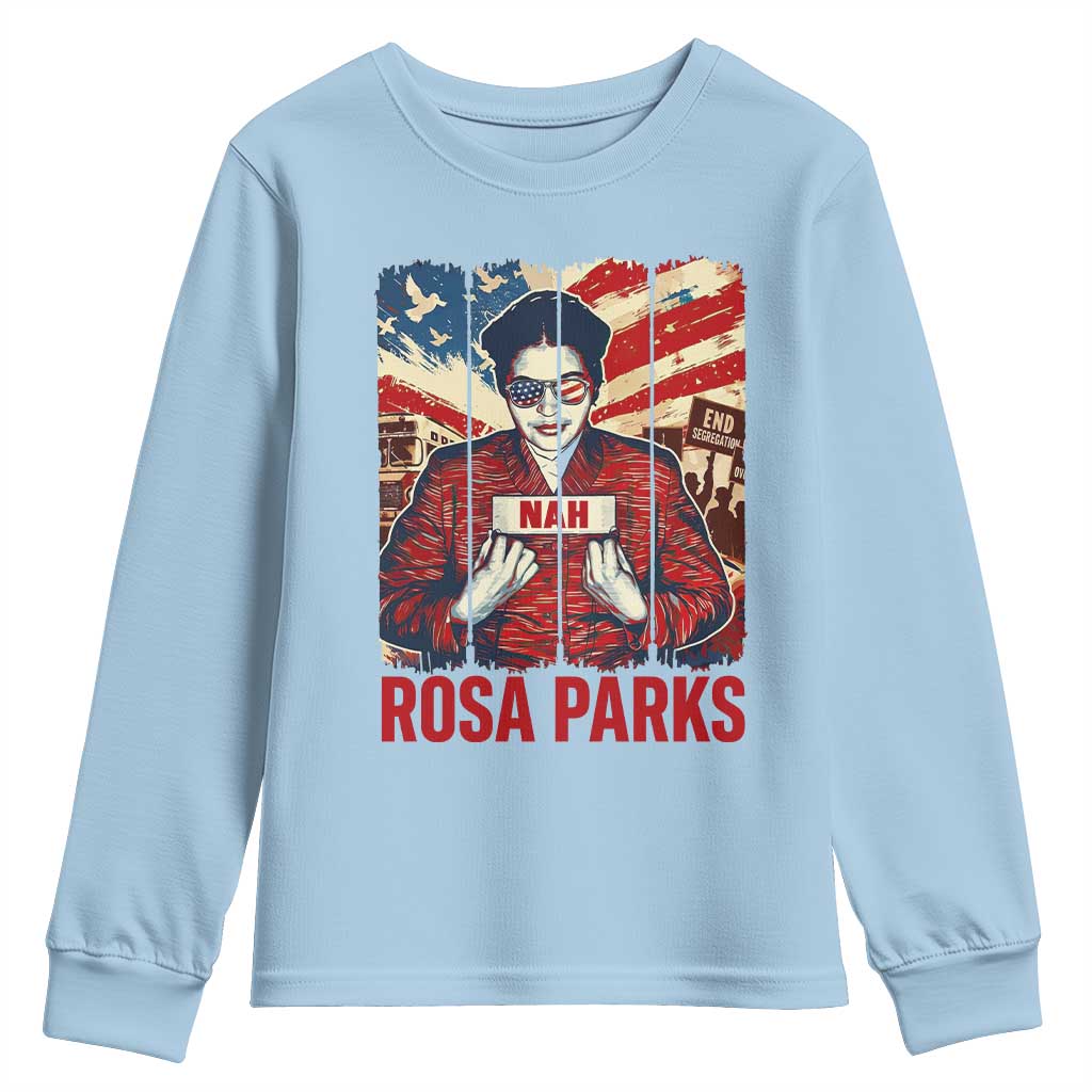 Nah Rosa Parks Youth Sweatshirt Black History Month Gift