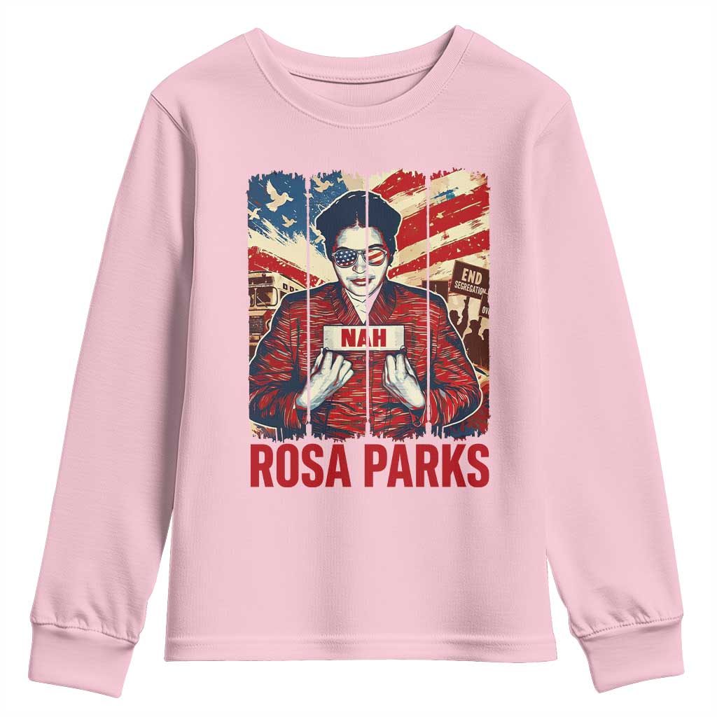 Nah Rosa Parks Youth Sweatshirt Black History Month Gift
