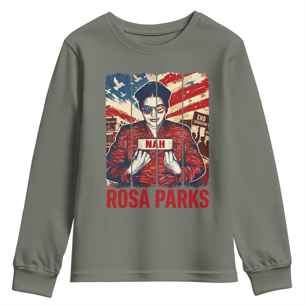 Nah Rosa Parks Youth Sweatshirt Black History Month Gift