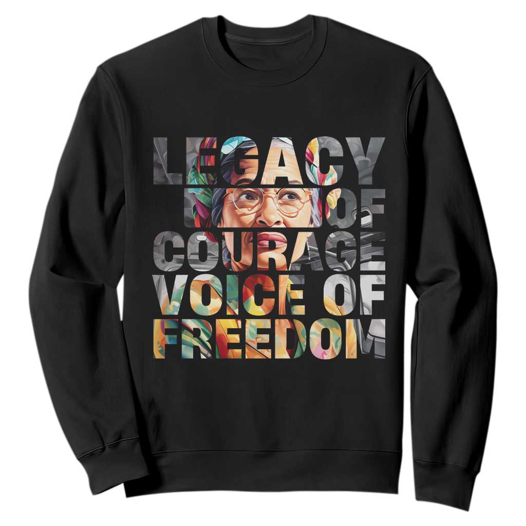 Rosa Parks Sweatshirt Legacy Of Courage Voice Of Freedom