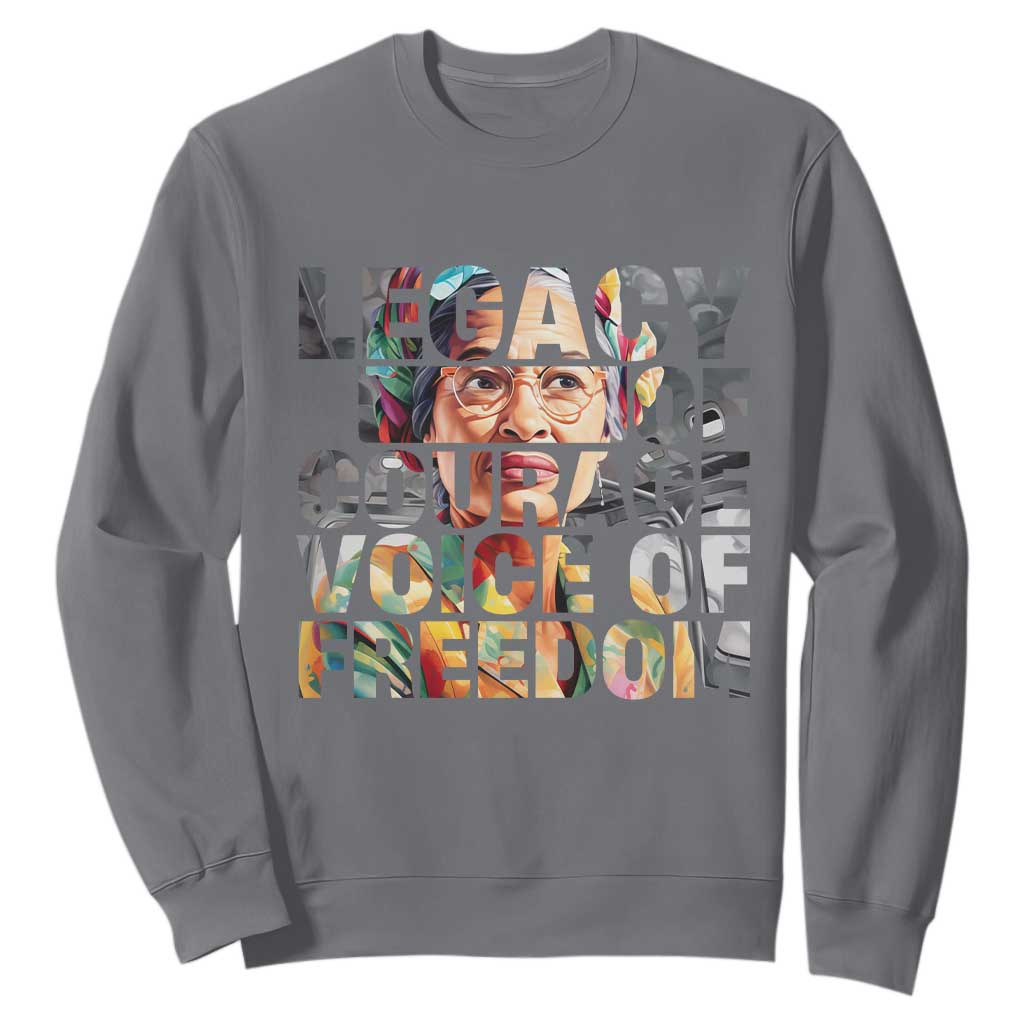 Rosa Parks Sweatshirt Legacy Of Courage Voice Of Freedom