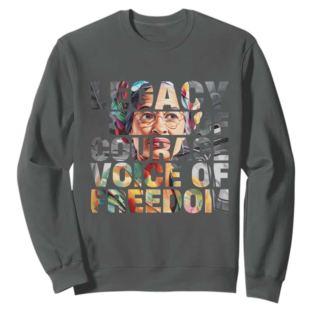 Rosa Parks Sweatshirt Legacy Of Courage Voice Of Freedom