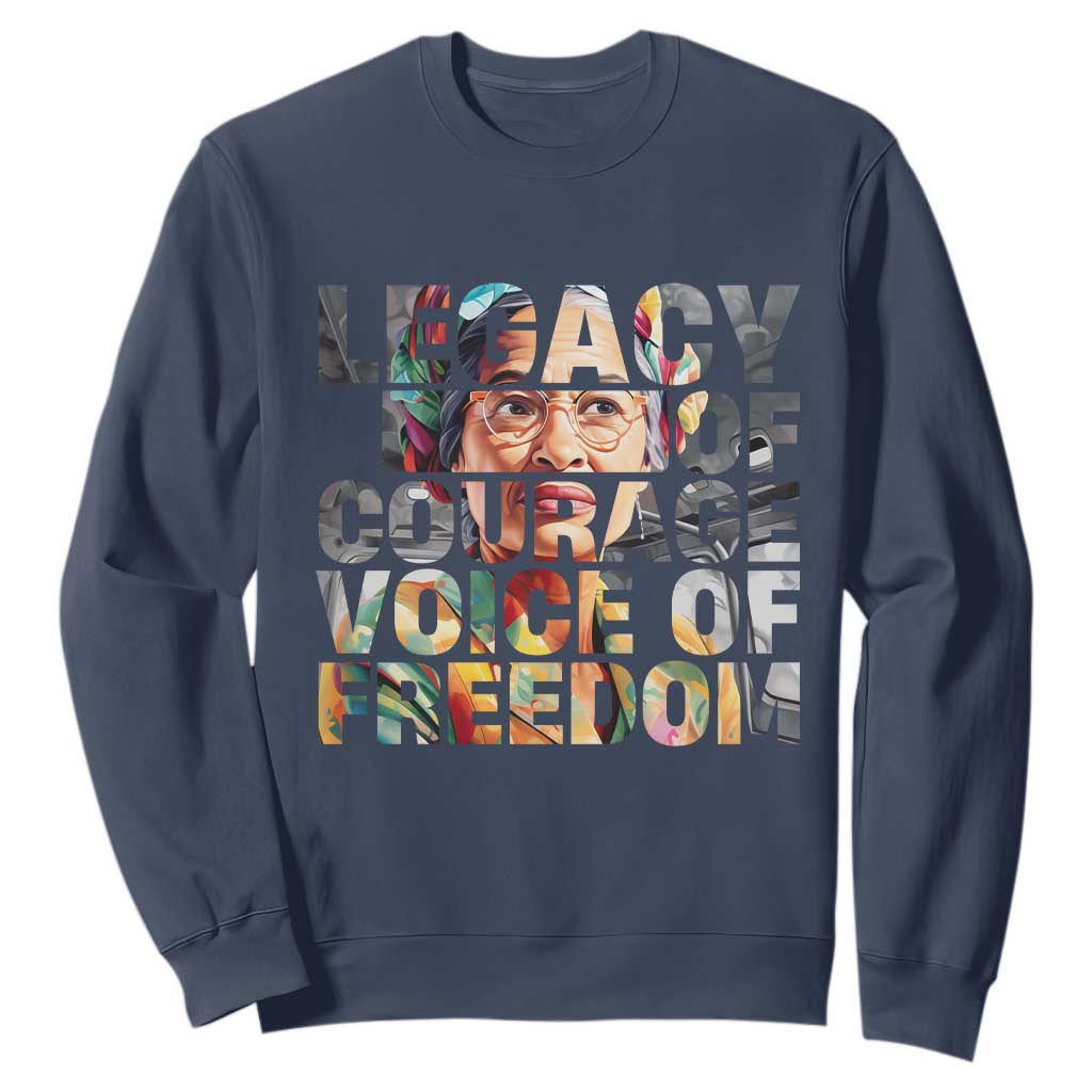 Rosa Parks Sweatshirt Legacy Of Courage Voice Of Freedom