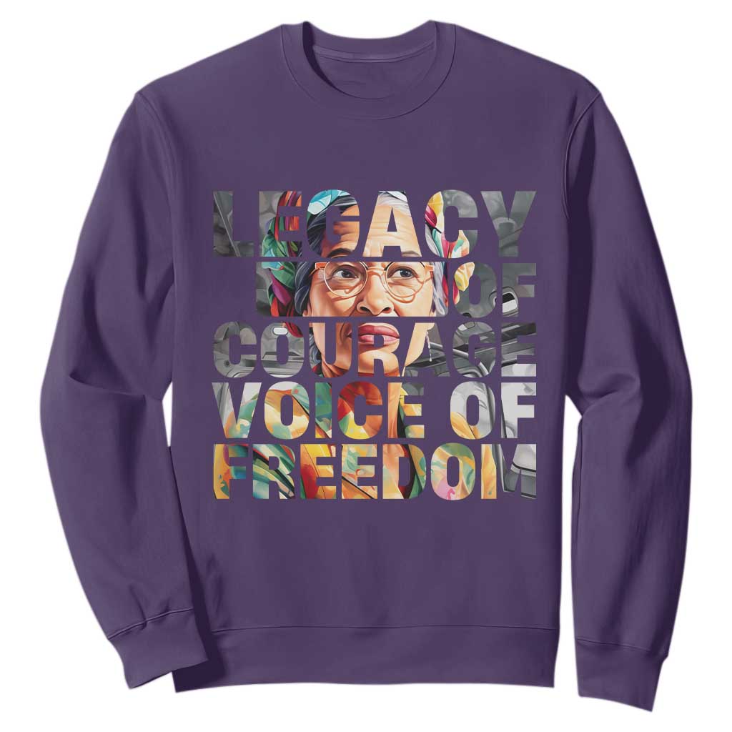 Rosa Parks Sweatshirt Legacy Of Courage Voice Of Freedom