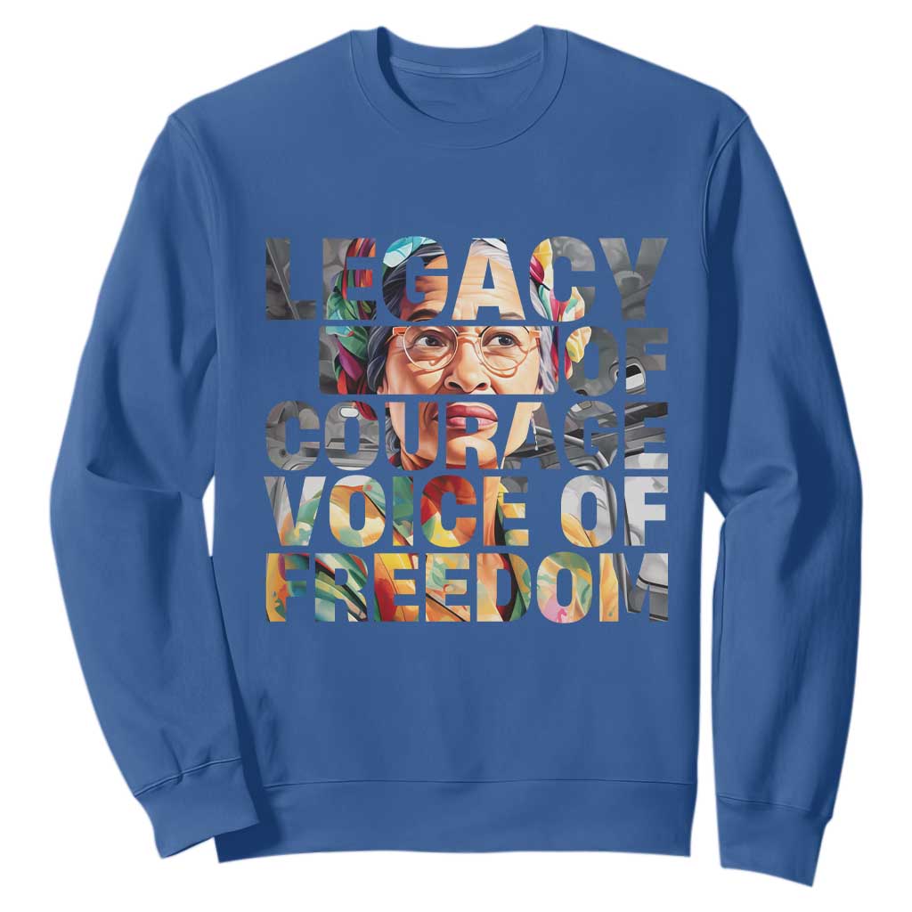 Rosa Parks Sweatshirt Legacy Of Courage Voice Of Freedom