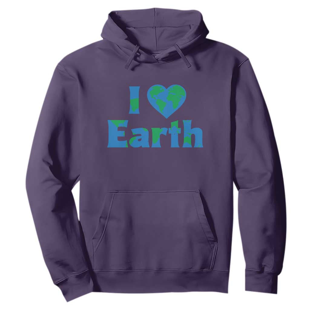Earth Day Environmental Activism Hoodie I Love Earth