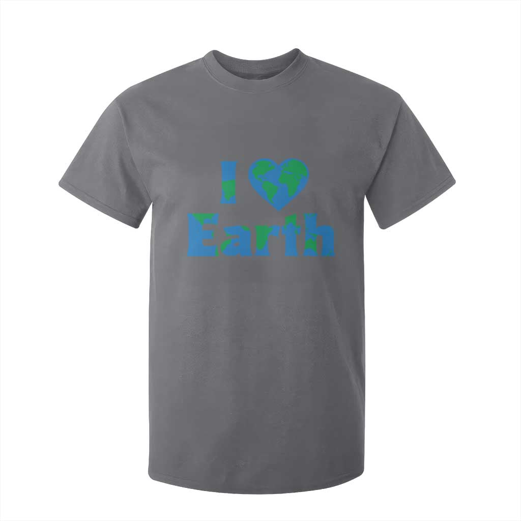 Earth Day Environmental Activism T Shirt For Kid I Love Earth