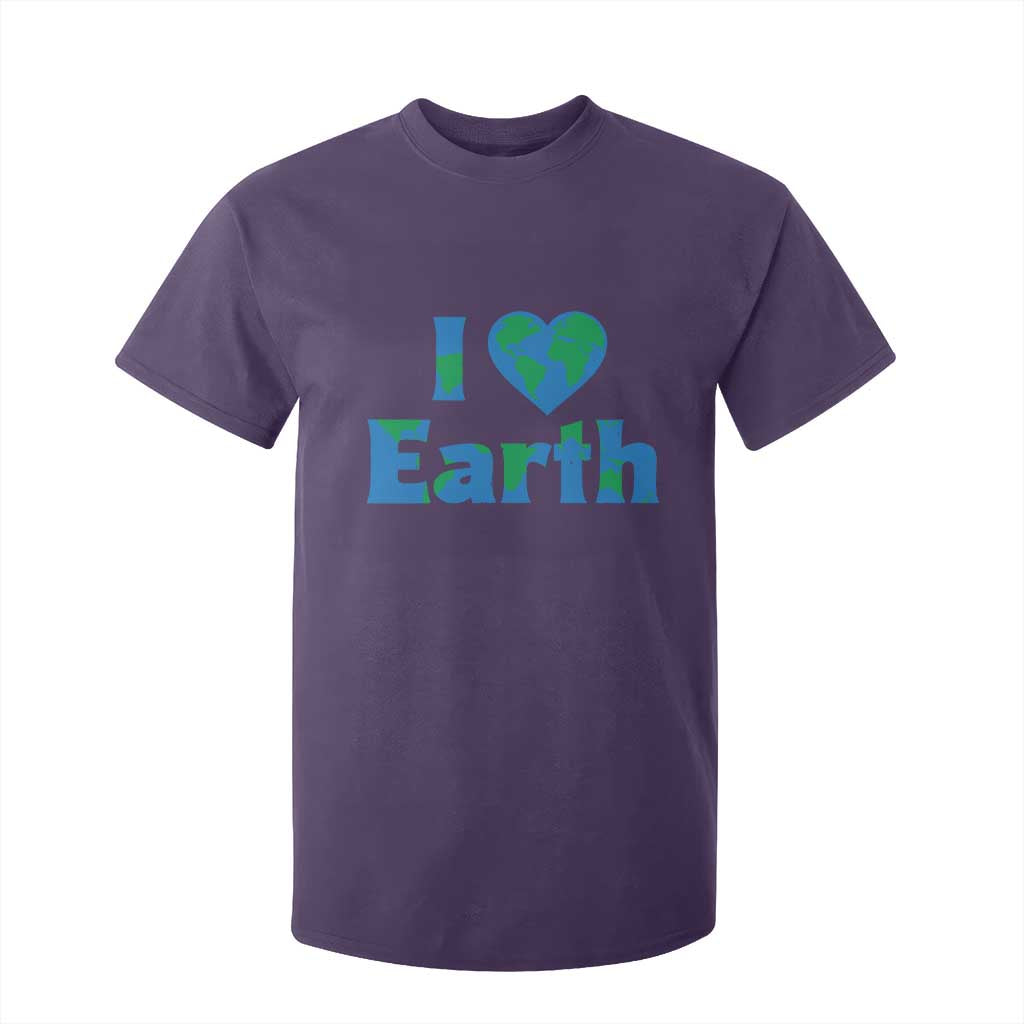 Earth Day Environmental Activism T Shirt For Kid I Love Earth