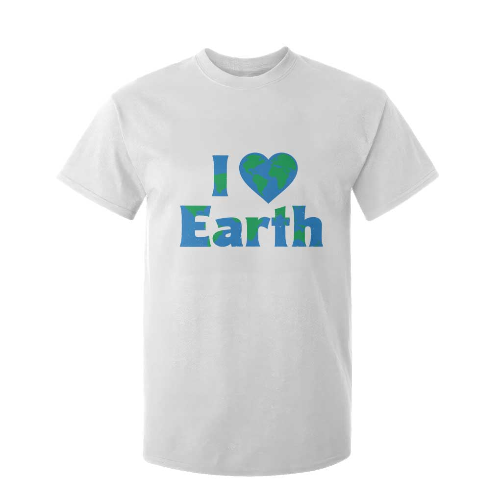 Earth Day Environmental Activism T Shirt For Kid I Love Earth