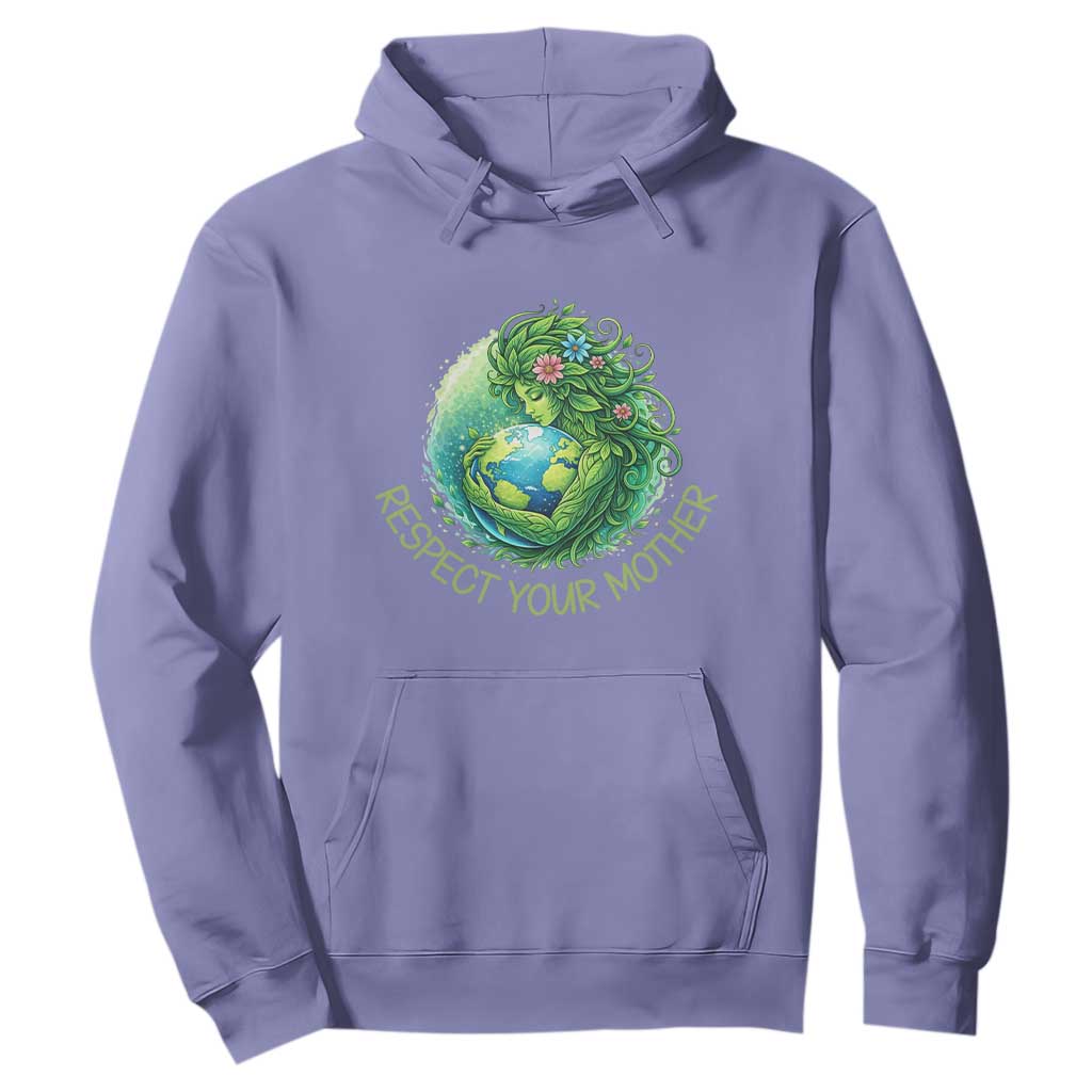 Respect Your Mother Hoodie Earth Mother Hugging Planet
