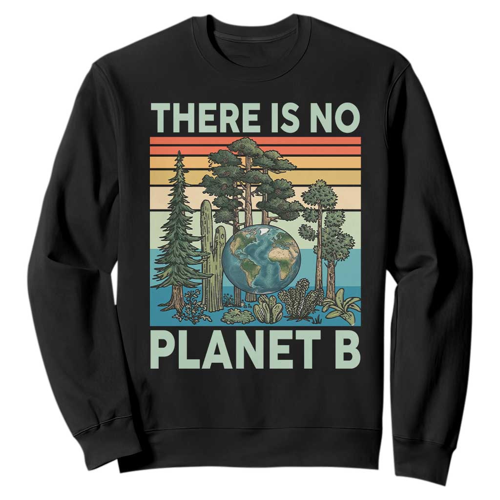 Vintage There Is No Planet B Earth Day Gift Sweatshirt