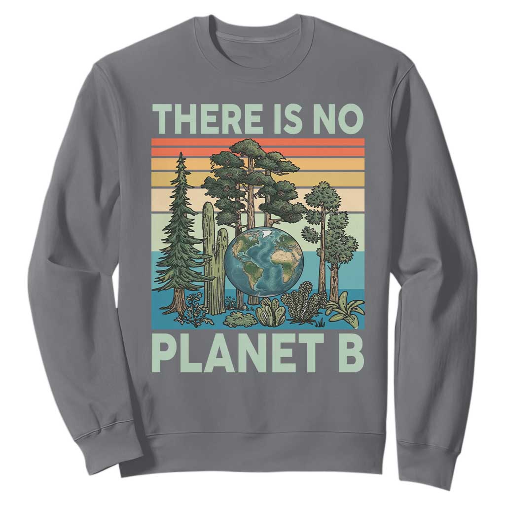 Vintage There Is No Planet B Earth Day Gift Sweatshirt