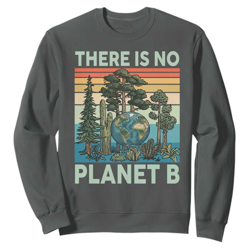Vintage There Is No Planet B Earth Day Gift Sweatshirt