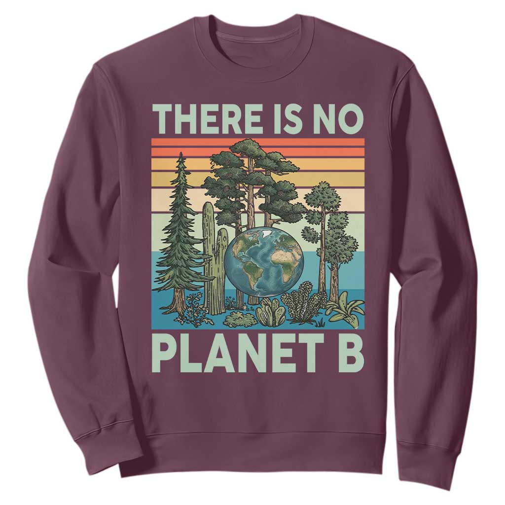 Vintage There Is No Planet B Earth Day Gift Sweatshirt