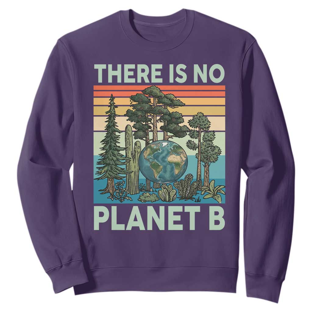 Vintage There Is No Planet B Earth Day Gift Sweatshirt