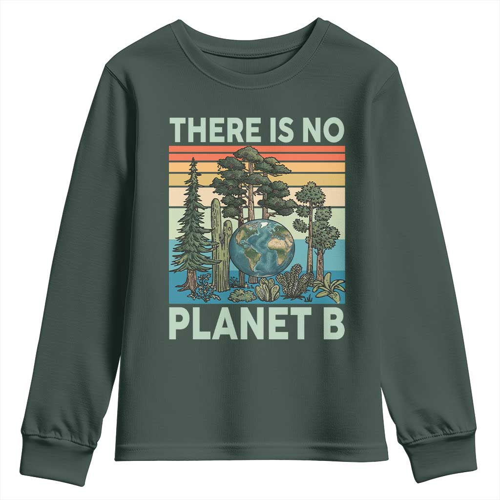 Vintage There Is No Planet B Earth Day Gift Youth Sweatshirt