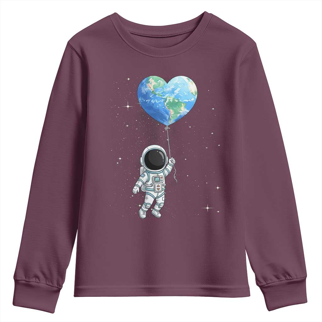 Astronaut Protect The Planet Youth Sweatshirt Earth Day Gift