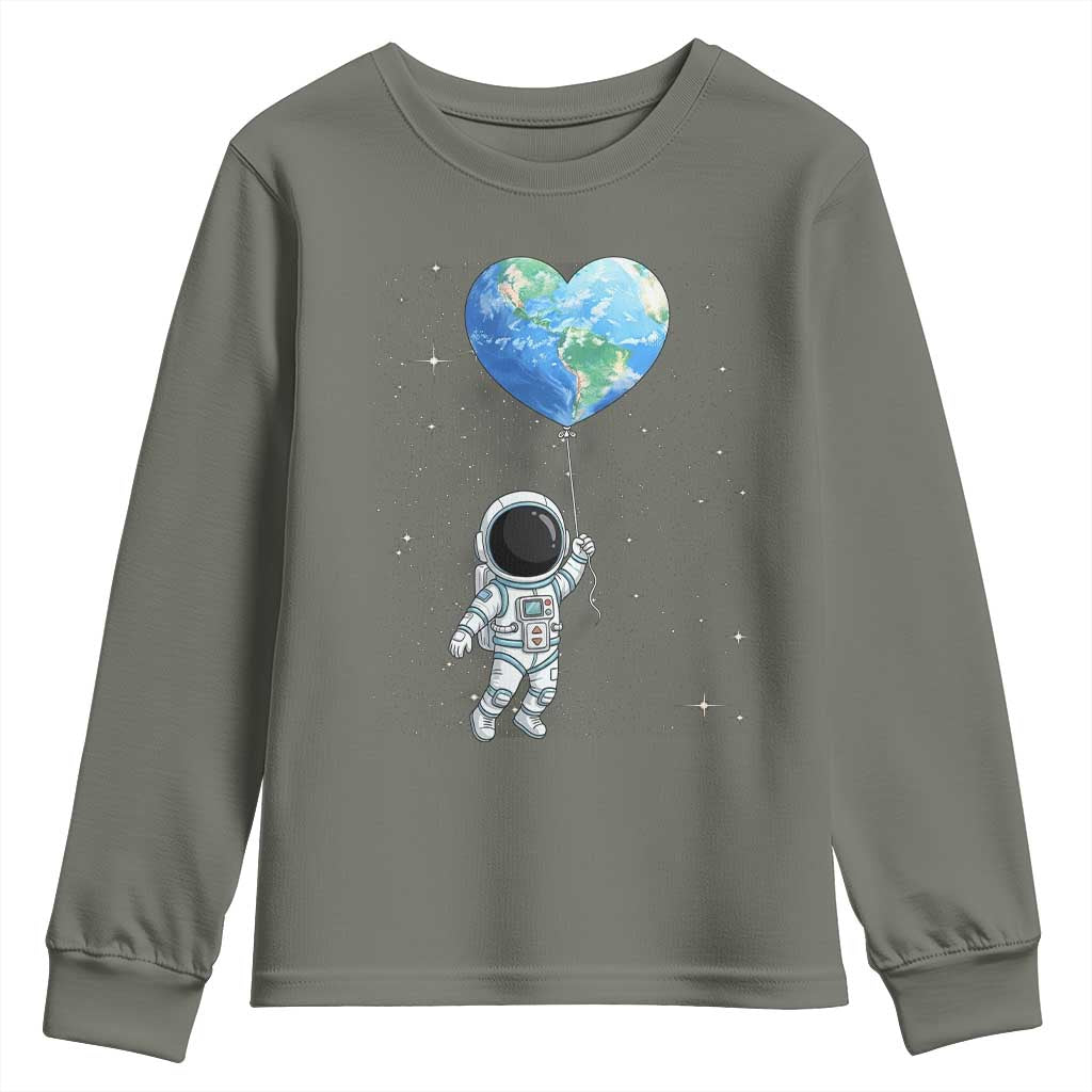 Astronaut Protect The Planet Youth Sweatshirt Earth Day Gift
