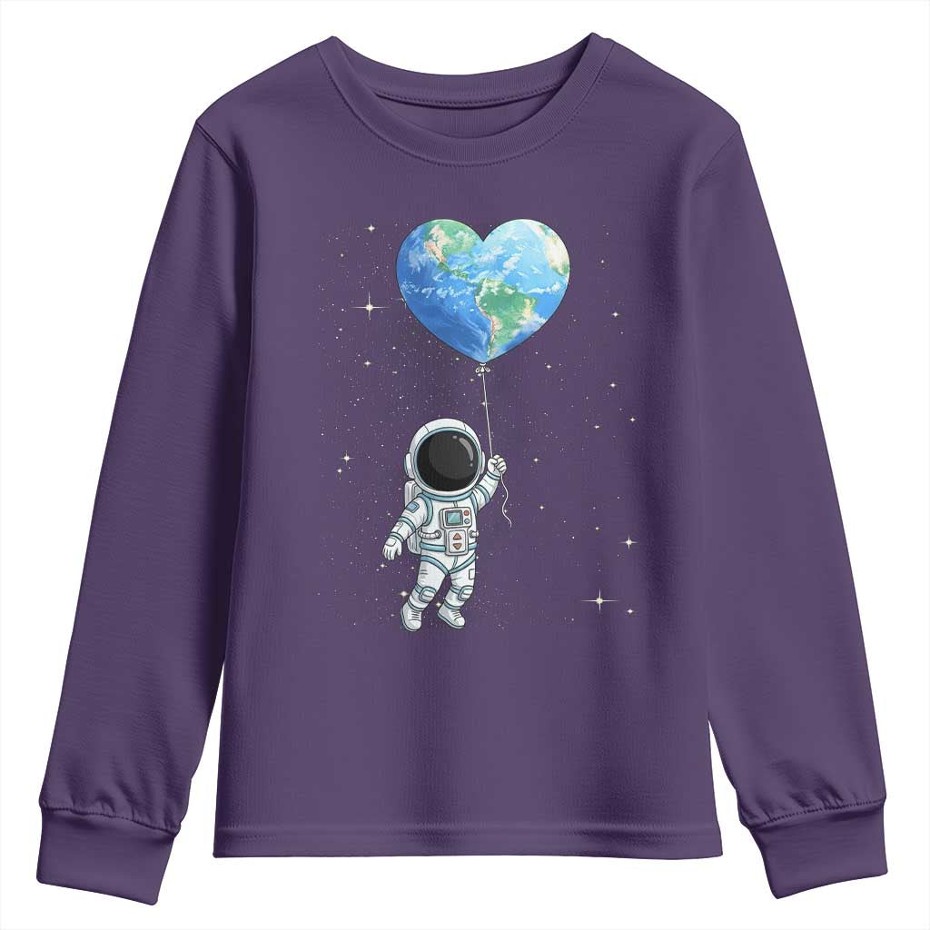 Astronaut Protect The Planet Youth Sweatshirt Earth Day Gift