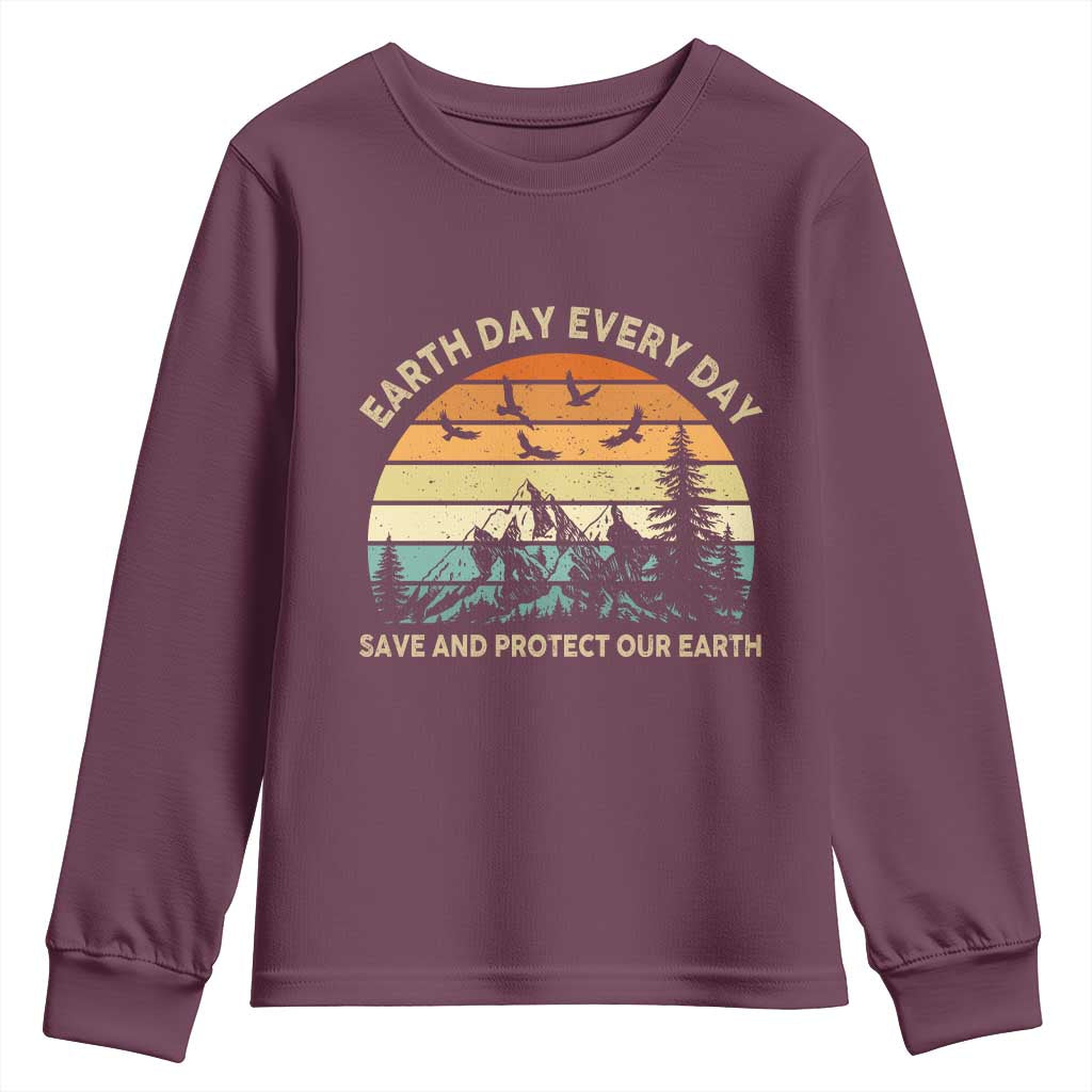 Earth Day Everyday Youth Sweatshirt Save And Protect Our Earth