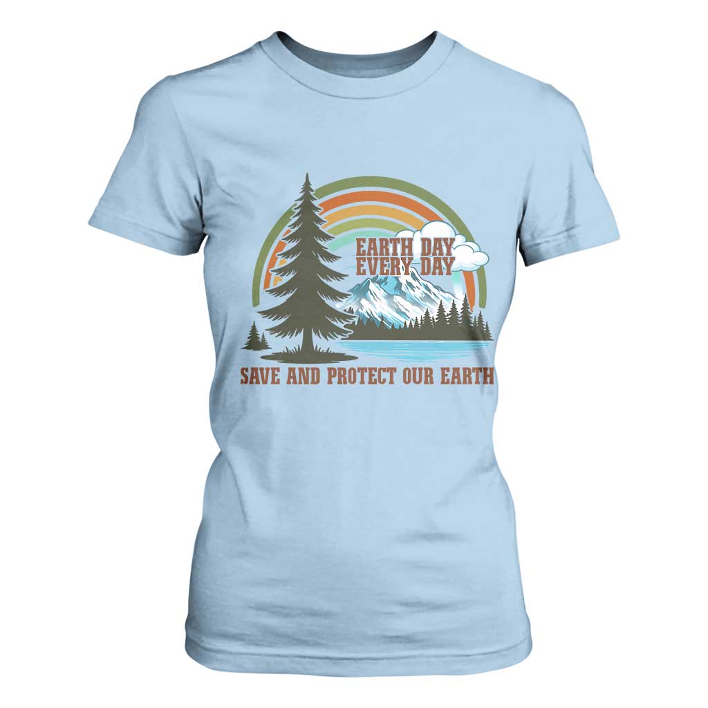 Earth Day Everyday T Shirt For Women Save The Planet Nature Lover Gift