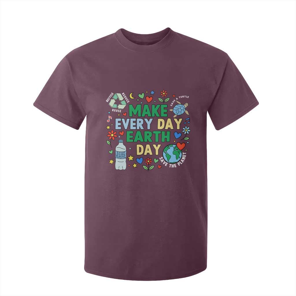 Make Every Day Earth Day Student Gift T Shirt For Kid Environmental Awareness