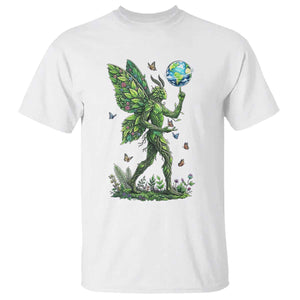 Floral Mothman With Earth T Shirt Cottagecore Nature Lover Cryptid