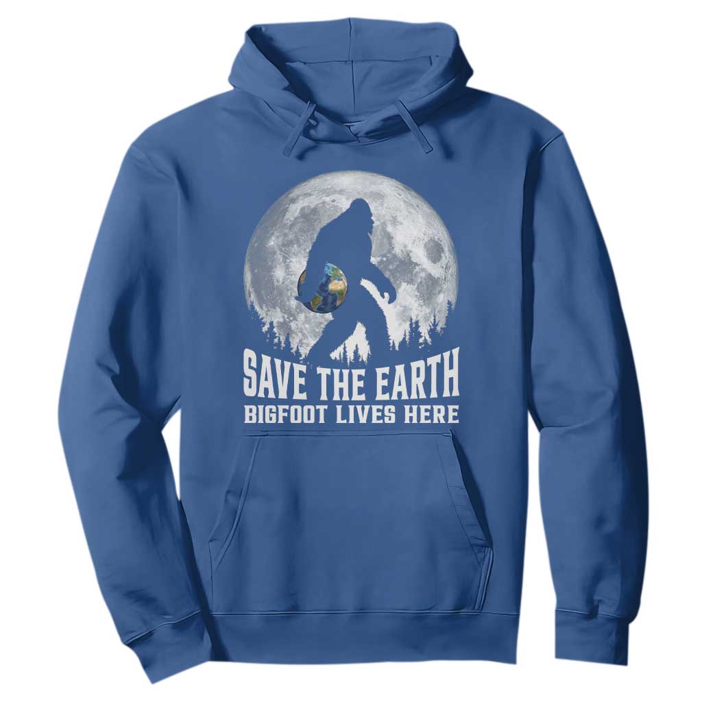 Save Our Planet Nature Lover Hoodie Bigfoot Lives Here