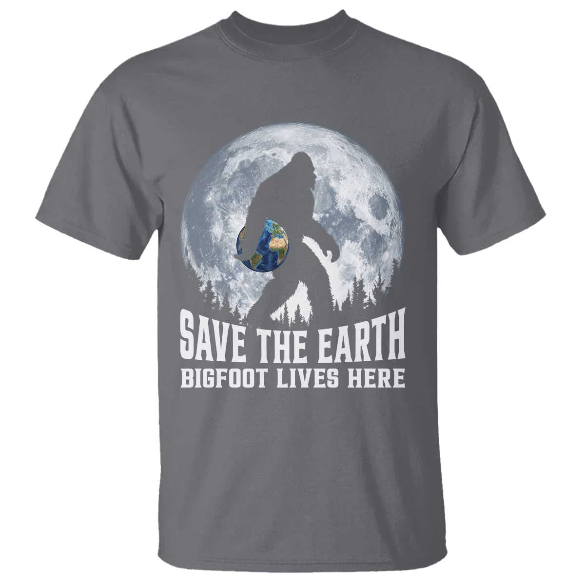 Save Our Planet Nature Lover T Shirt Bigfoot Lives Here