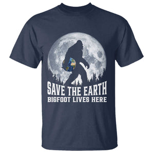 Save Our Planet Nature Lover T Shirt Bigfoot Lives Here