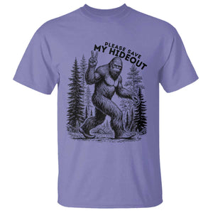 Please Save My Hideout T Shirt Bigfoot Forest Protector