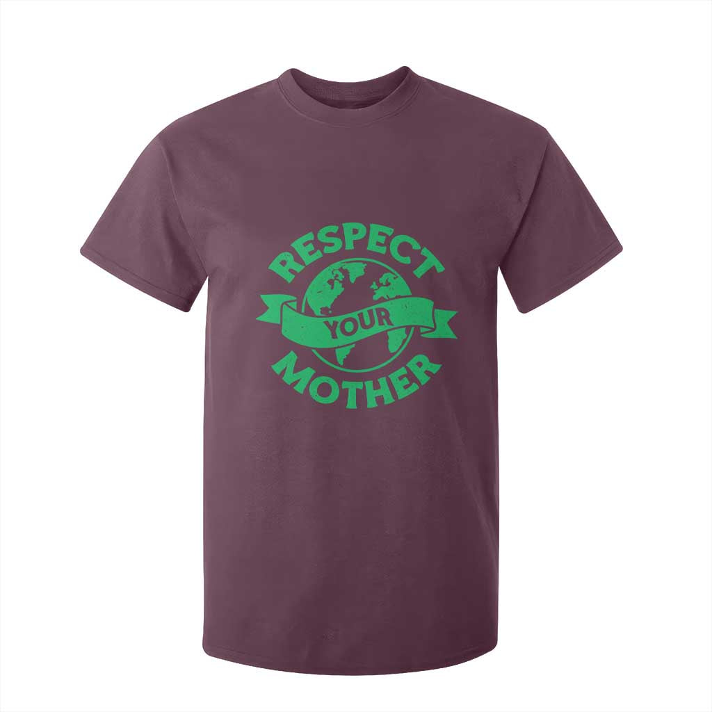 Respect Your Mother T Shirt For Kid Earth Day Nature Lover Gift