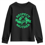 Respect Your Mother Youth Sweatshirt Earth Day Nature Lover Gift