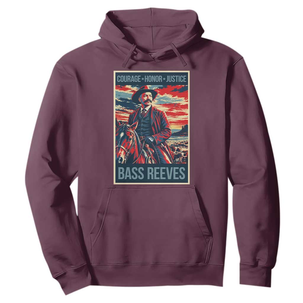 Bass Reeves Wild West Lawman Cowboy Hoodie Deputy Marshal Hero Vintage Poster Graphic