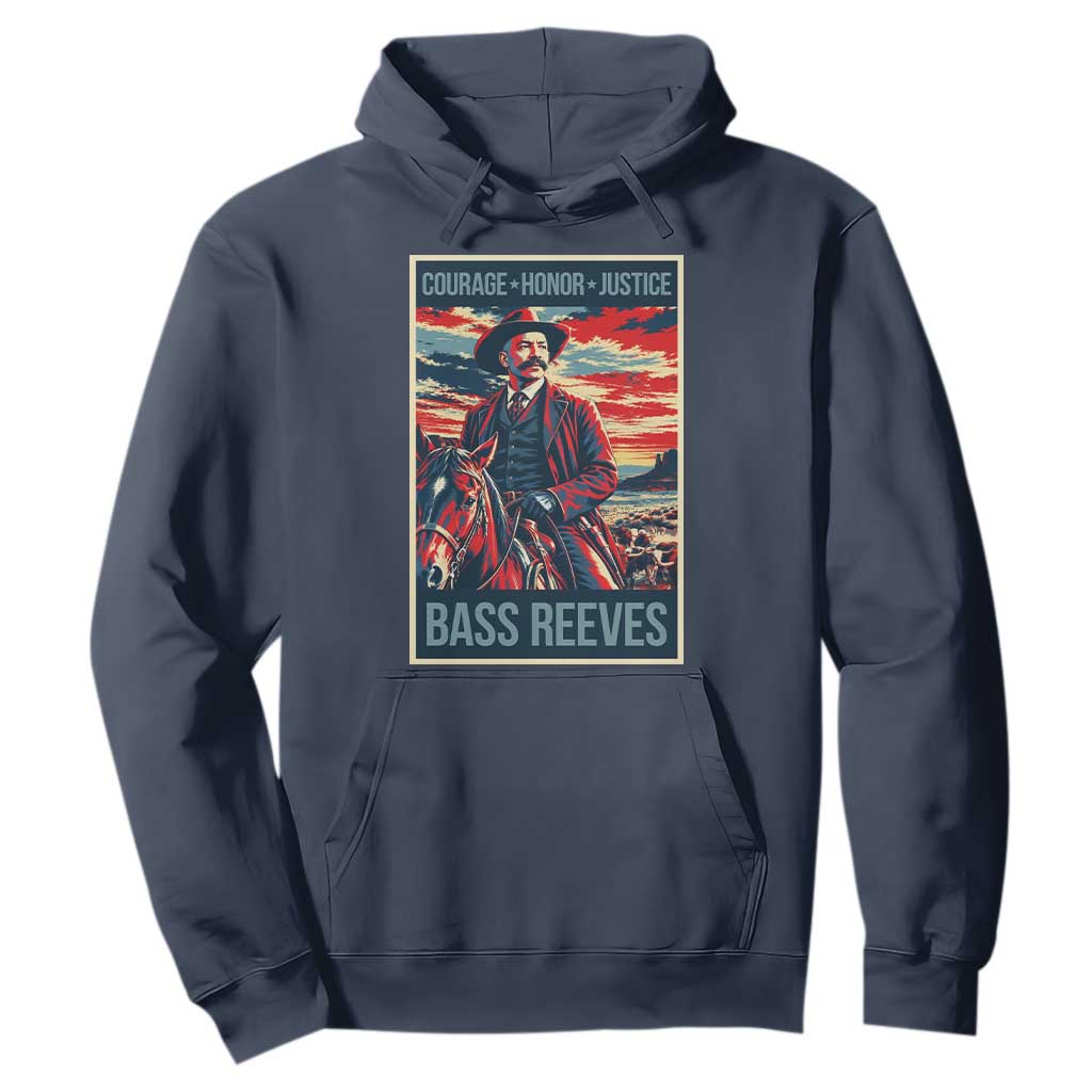 Bass Reeves Wild West Lawman Cowboy Hoodie Deputy Marshal Hero Vintage Poster Graphic
