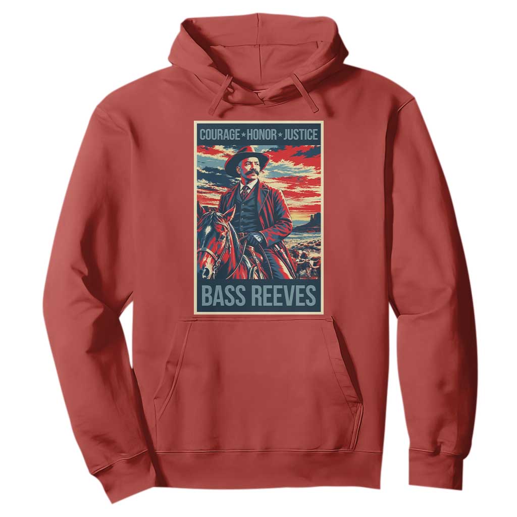 Bass Reeves Wild West Lawman Cowboy Hoodie Deputy Marshal Hero Vintage Poster Graphic
