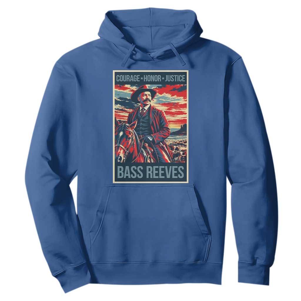 Bass Reeves Wild West Lawman Cowboy Hoodie Deputy Marshal Hero Vintage Poster Graphic