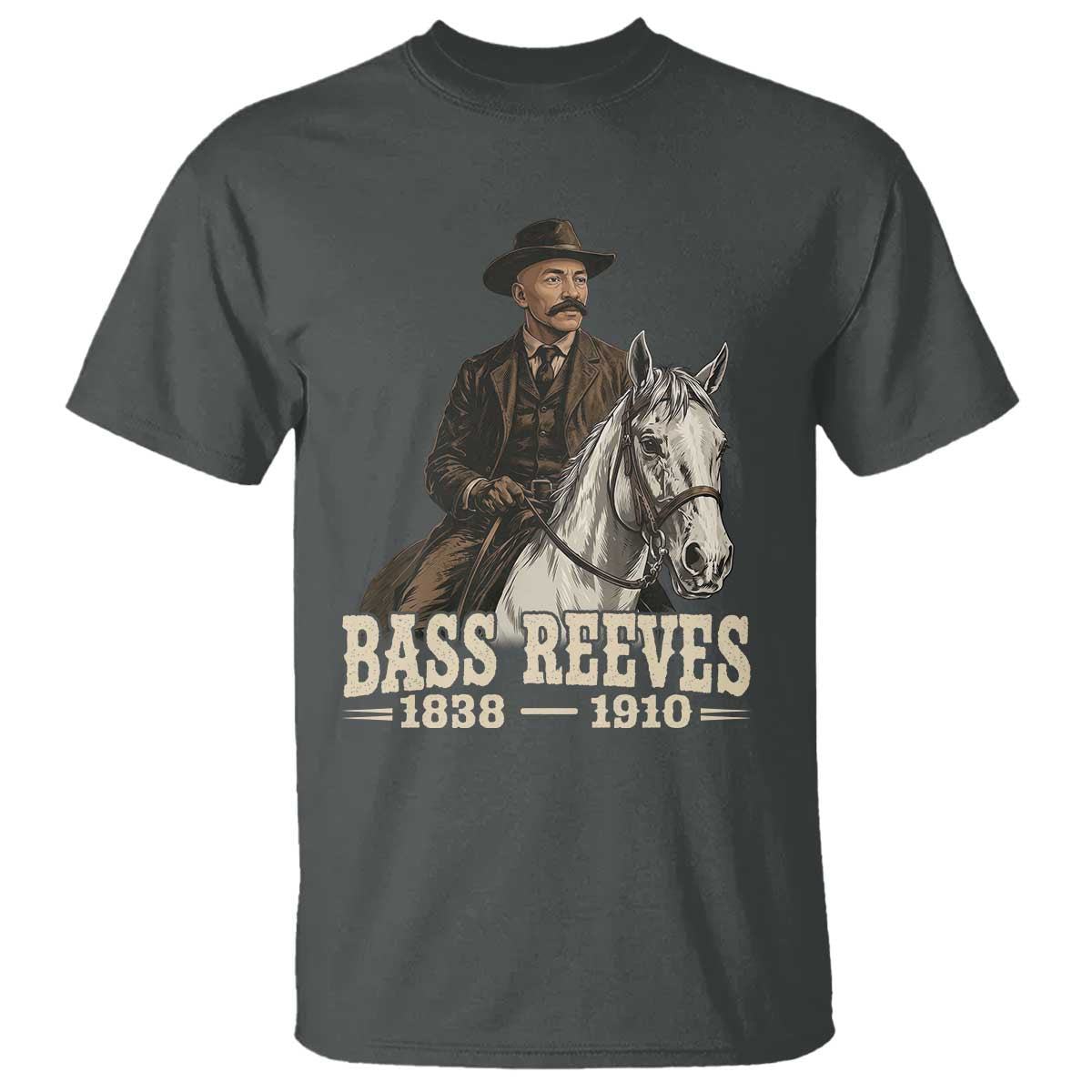 Vintage Bass Reeves First Black US Deputy Marshal T Shirt Legendary Western Lawman History