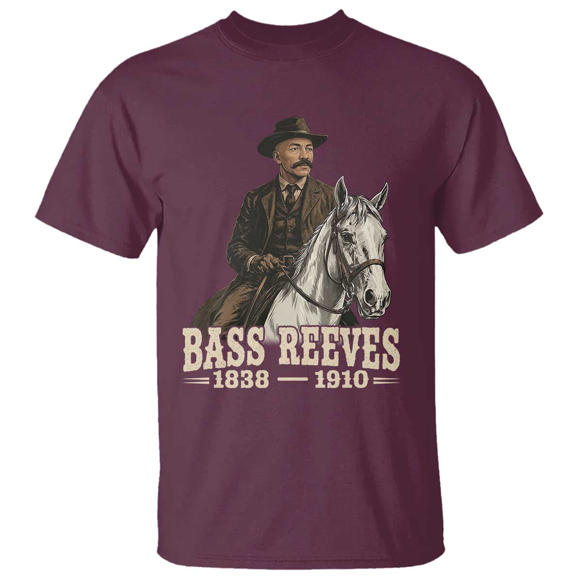 Vintage Bass Reeves First Black US Deputy Marshal T Shirt Legendary Western Lawman History
