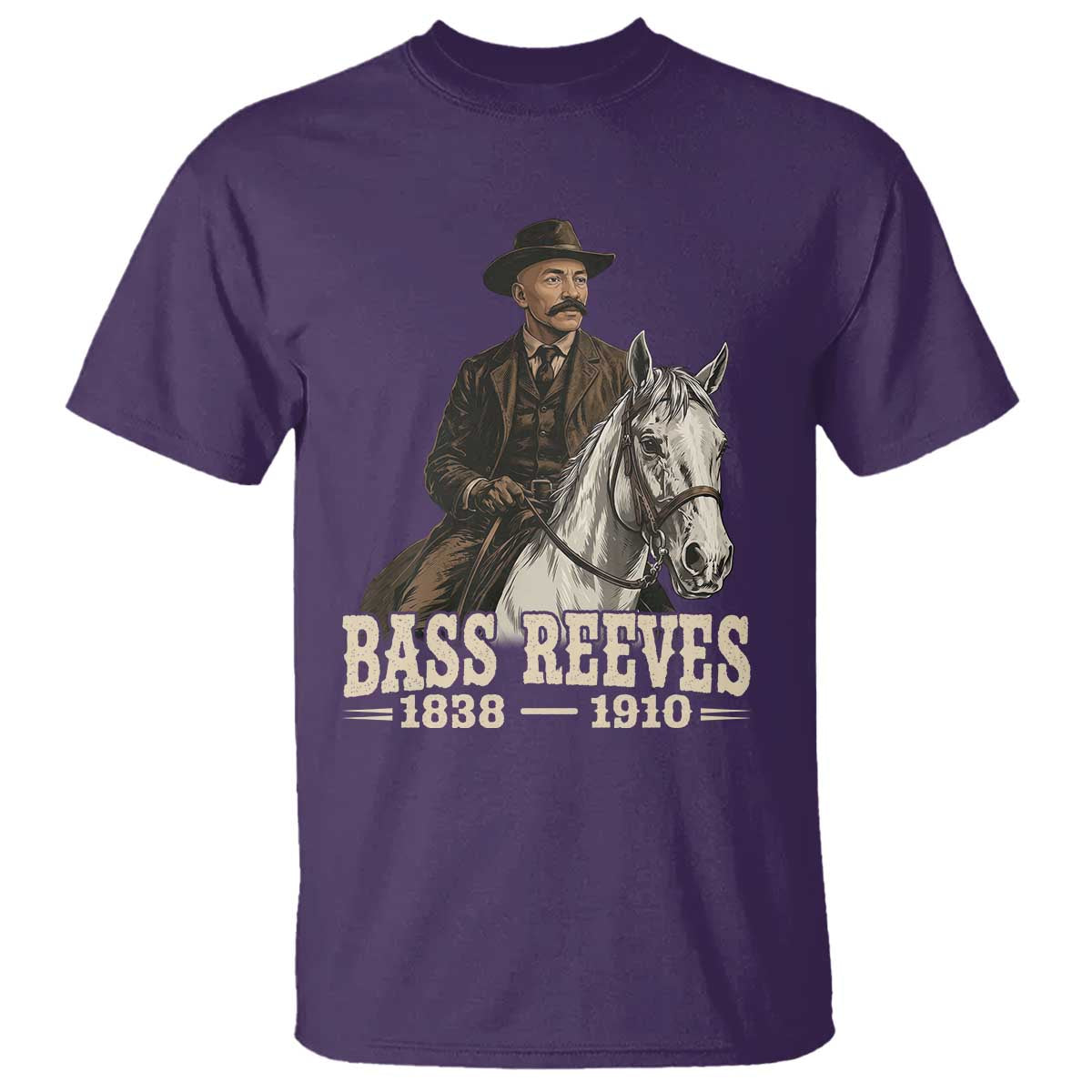 Vintage Bass Reeves First Black US Deputy Marshal T Shirt Legendary Western Lawman History