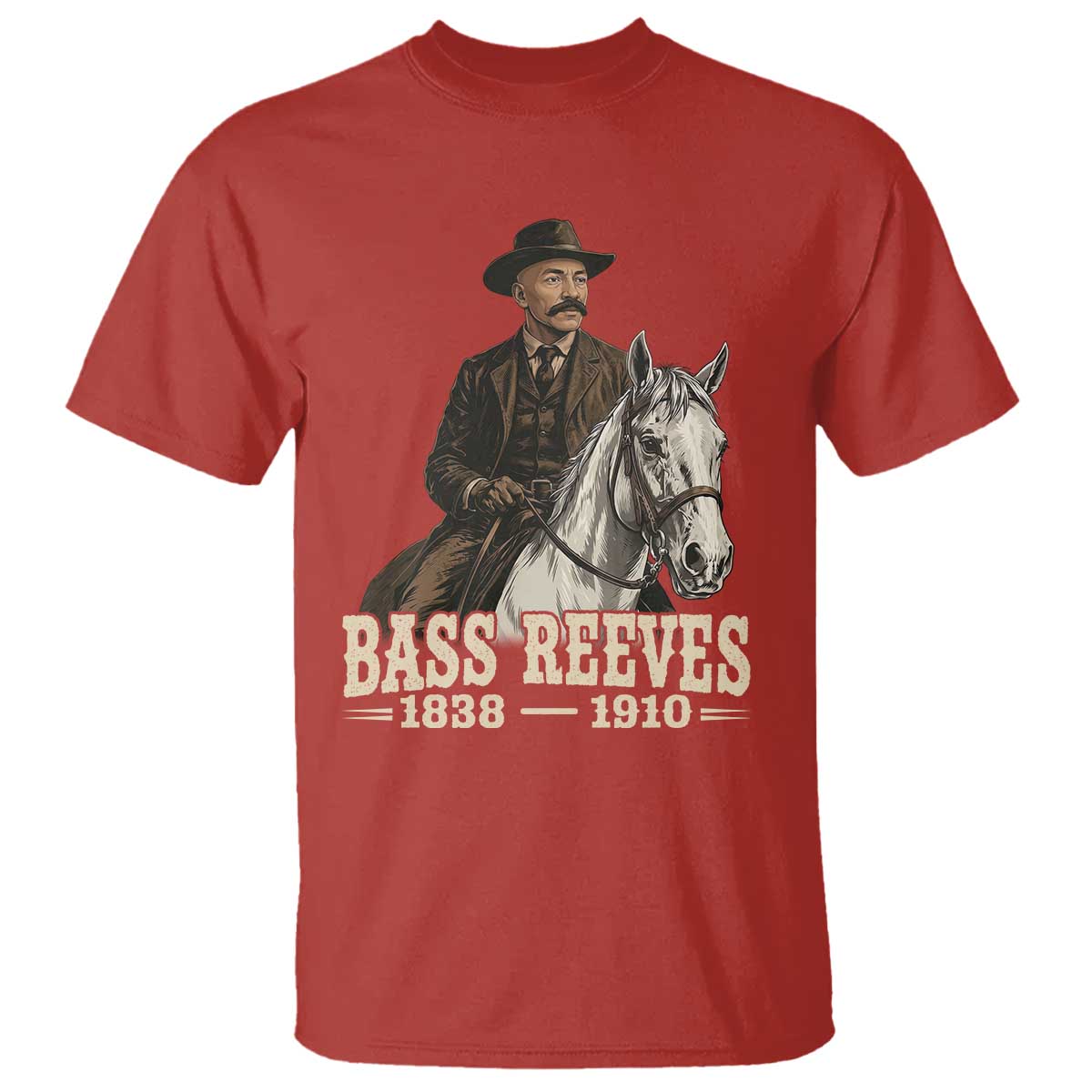 Vintage Bass Reeves First Black US Deputy Marshal T Shirt Legendary Western Lawman History