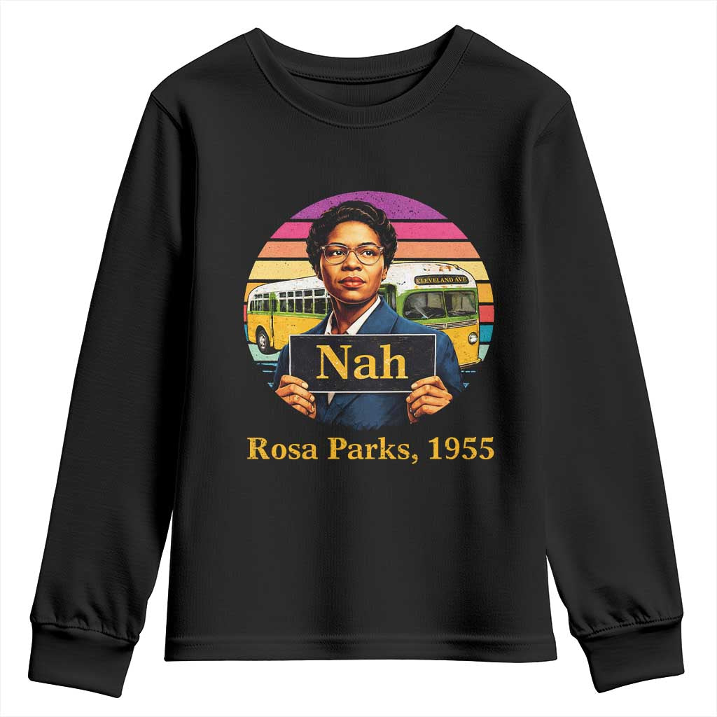 Rosa Parks Quote Youth Sweatshirt The Only Tired I Was Was Tired Of Giving In