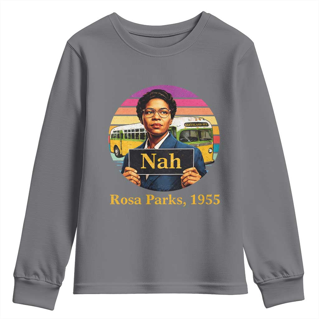 Rosa Parks Quote Youth Sweatshirt The Only Tired I Was Was Tired Of Giving In