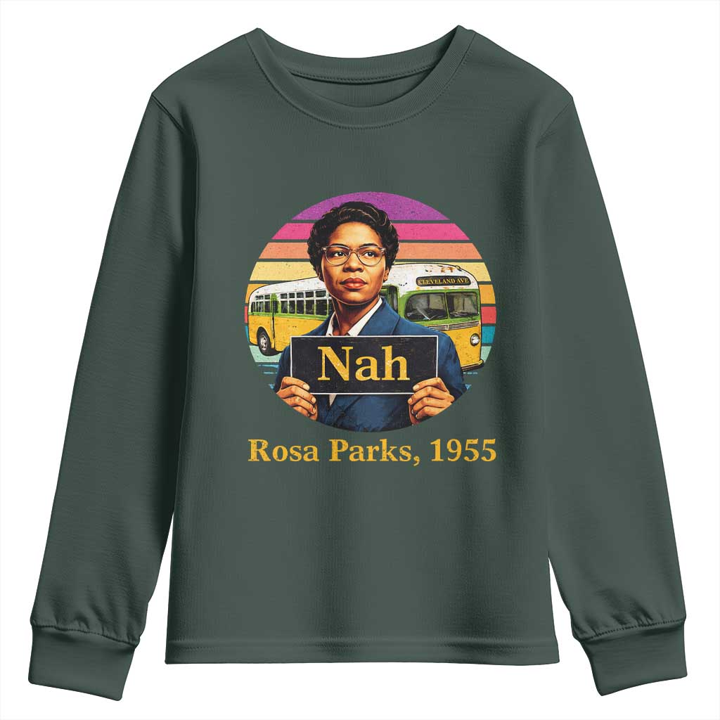 Rosa Parks Quote Youth Sweatshirt The Only Tired I Was Was Tired Of Giving In