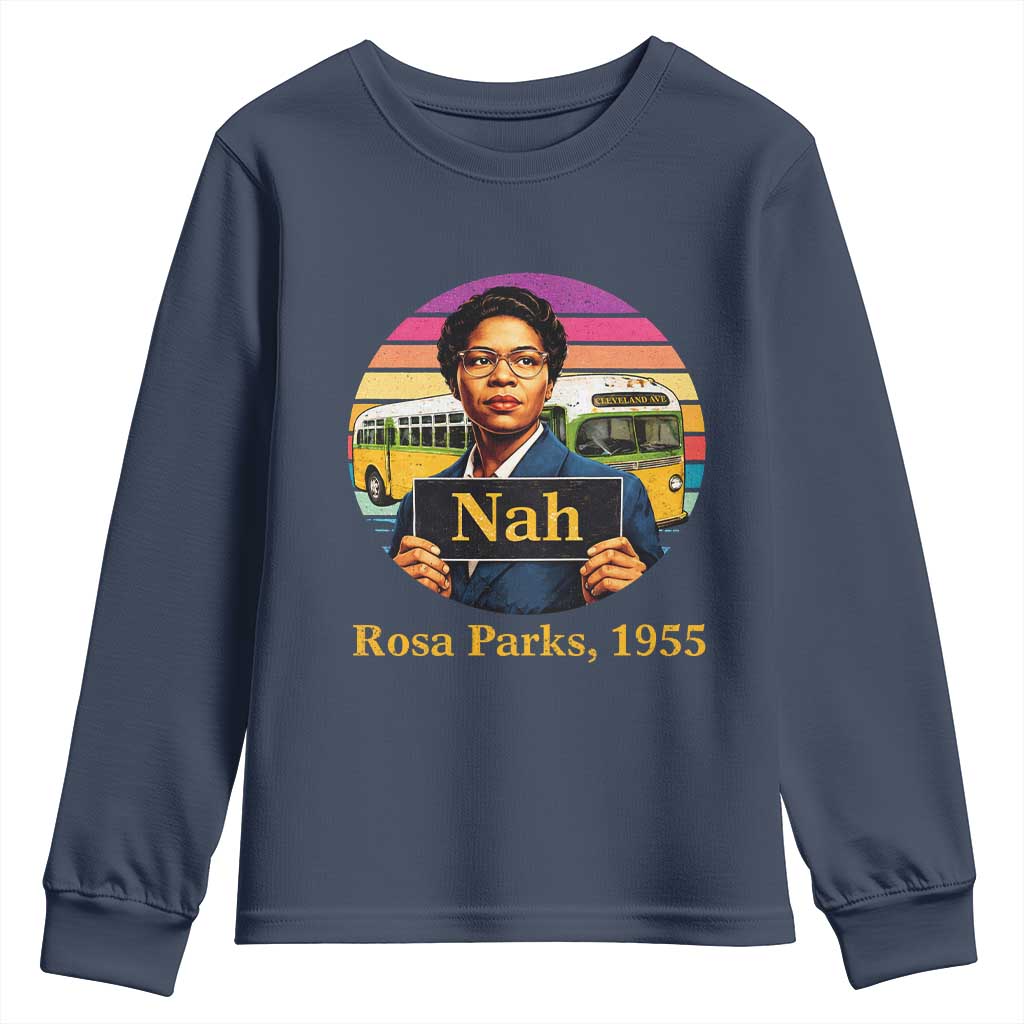 Rosa Parks Quote Youth Sweatshirt The Only Tired I Was Was Tired Of Giving In