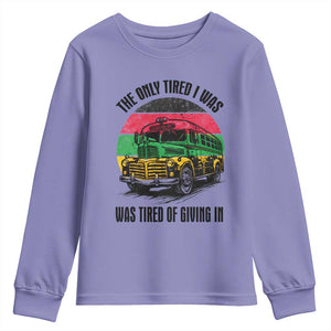 Rosa Parks Tired Of Giving In Youth Sweatshirt Civil Bus Protest