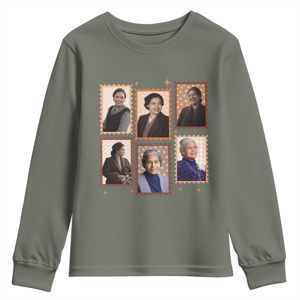 Rosa Parks Youth Sweatshirt African American Civil Rights Legacy