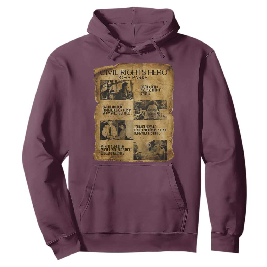 Rosa Parks Quote Hoodie Civil Rights History Hero