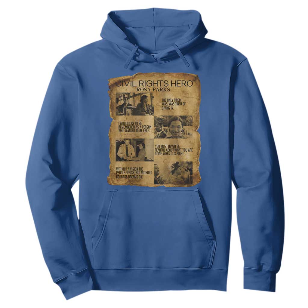Rosa Parks Quote Hoodie Civil Rights History Hero