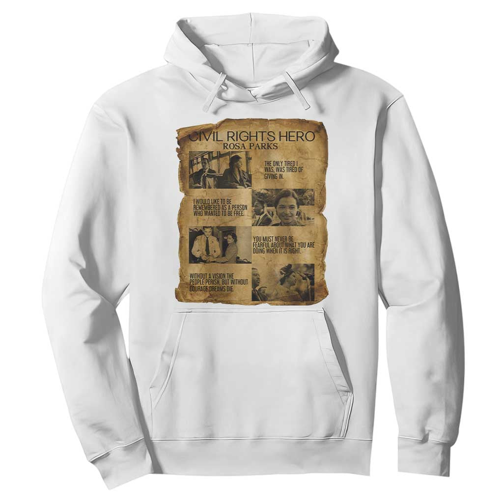 Rosa Parks Quote Hoodie Civil Rights History Hero